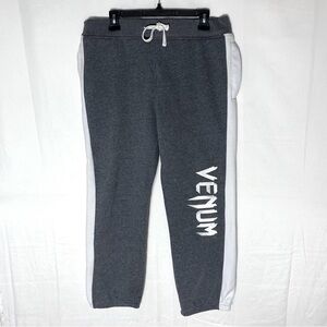 Venum UFC Grey White Warm Up Sweatpants Joggers M
